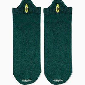 Resim CARNAVAL SOCKS Avokado Bilek Nakışlı Desenli Patik Spor Çorap 