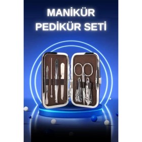 Resim Epilons Manikür Pedikür Seti 7 Parça Tırnak Mantarı Tırnak Batığı Temizleme Taşınabilir 