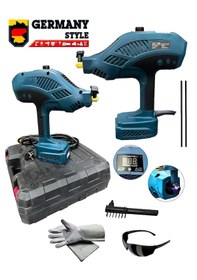 Resim Graizer Powerforge Y-300 Amper Çift Kartli Çift Soğutma El Tipi İnvertör Elektrikli Kaynak Makinesi-mavi 