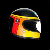 Resim Agv Kask X3000 Multi Gasoline Matt Black Orange Kapalı Kask 