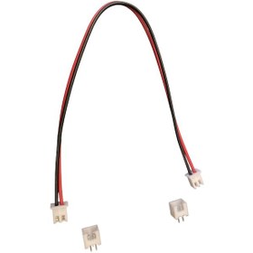 Resim 5 Adet 2.50mm 2 Pin Çift Taraflı Jst Xh Konnektör 20cm Kablolu 