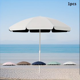 Resim 219.46cm Rüzgar Geçirmez Taşınabilir Plaj Şemsiyesi - UV Koruma, Plaj, Havuz, Bahçe ve Açık Hava Kullanımı için Katlanabilir Tasarım - Karışık Renkler, Manuel Açma, Dayanıklı Naylon Kiriş, Mükemmel Aile Hediyesi, Plaj Şemsiyesi Ağır Hizmet Rüzgar Geçirmez, Bahçe Gölgelik, Şık Güneş Koruma, Kolay Depolama, Şık Güneşlik, Sağlam İnşaat, Güneş Koruma, Havuz Ekipmanı, Modern Güneşlik, Hafif Kiriş, Havuz Ekipmanı 
