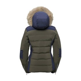 Resim Phenix Kadın Kayak Montu Chloe Hybrid Down with Real Fur Yeşil 