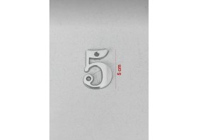 Resim Mom Osena Zamak Rakam Saten Renk Kapı Numarası 5 Numara Vidalı 