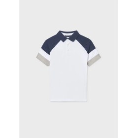 Resim Mayoral Erkek Çocuk Yakalı Tshirt Beyaz 