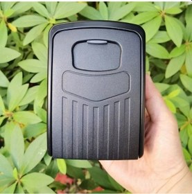 Resim Fochsia Büyük Metal Anahtar Kasası - Duvar Montajlı, 4 Haneli Kombinasyonlu, Ev Ofis Garaj İçin 