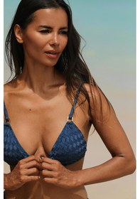 Resim Amarelle Olympos Petrol Mavisi Dolgusuz Üçgen Bikini Takım Petrol Mavisi 