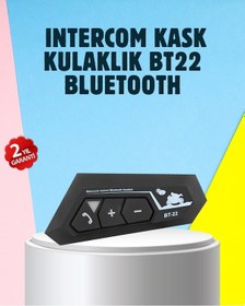 Resim Diğer Bt22 Motosiklet Kask İçi Bluetooth Kulaklık İnterkom Destekli 