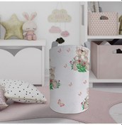 Resim Mekta Home Bebek Ve Çocuk Odası Ayıcık Ve Çiçek Desenli Oyuncak Sepeti Renkli Çok Renkli 