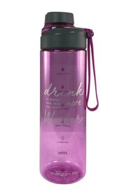 Resim Vagonlife Silikon Askılı Matara Suluk Vidalı Kapak 850 Ml Pembe 