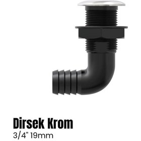 Resim Seaflo Krom Flanşlı Sintine Rekoru Depo Çıkışı Dirsekli 3/4" - 19mm-1841 