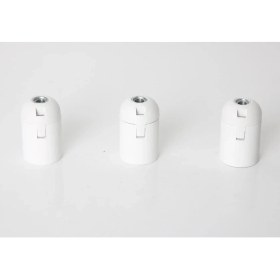 Resim E27 Geçmeli Duy (3 Adet) Avize,abajur, Aplik Duyu. 