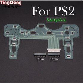 Resim Sony Sa1q43a Ps2 Onarım Parçaları İçin Pcb Şerit Devre Denetleyici Sa1q43-a Film + Yuva Işık Mor 