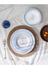 Resim Madame Coco Densy 6 Kişilik 18 Parça Yemek Takımı - Mavi/beyaz Yset0000000077 