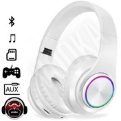 Resim VOOKA Togo M39 Bass Bluetooth Kulaküstü Kulaklık Led Işıklı Mikrofonlu Kablosuz Kulak Üstü Kulaklık Uni 