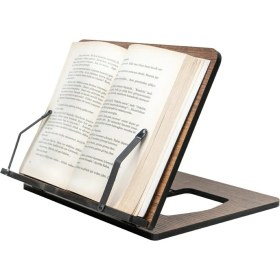 Resim Ahşap Tablet Telefon Tutucu Ayarlanabilir Kitap Okuma Sehpası Standı Rahle 