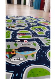 Resim Plato Halı Soft 3062 Junior Çocuk Odası Kaymaz Jel Kesme Yolluk 