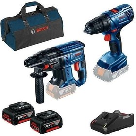 Resim Bosch Gbh 180-lı + Gsr 180-lı + 2 X Akü Gba 18v 4,0ah + Gal 18v-40 + Bag 