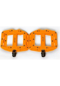 Resim Evo Turuncu Plastik Rulmanlı Platform Çivili Bisiklet Pedalı Siyah 