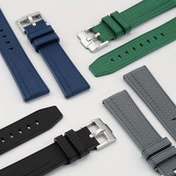 Resim MoonSwatch Yedek Bileklik - 19mm, 20mm, 21mm, 22mm - Flor Kauçuk Malzeme - Tüm Task Modelleri İle Uyumlu - Dayanıklı ve Rahat Saat Kayışı - Erkekler İçin Kolay Klasik Kuvars 