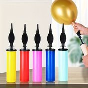 Resim 1 adet Rastgele Renkli Balon Pompası, Balon Süslemesi, Doğum Günü Partisi, Toplanma, Cadılar Bayramı Süslemeleri, Noel Süslemeleri için Uygun 