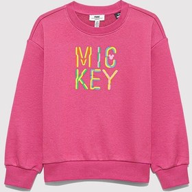 Resim Mavi Pembe Kız Çocuk Sweatshirt M7s10142-71085 Pembe 