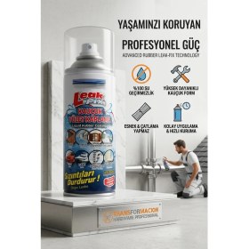 Resim Transformacion Leakfix Kauçuk Su Yalıtım Spreyi - Anında Sızıntı Önleyici 723016 