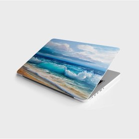 Resim Laptop Sticker Bilgisayar Notebook Pc Kaplama Etiketi Deniz Yağlı 