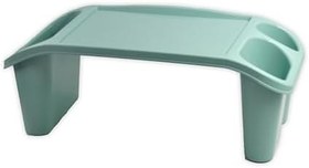 Resim Çok Amaçlı Plastik Hobi Masası ve Laptop Sehpası - Sağlıklı Çalışma için Laptop Masası, Kanepede ve Yerde Kullanım - Mint Yeşili 
