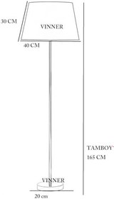 Resim vinner Antony Eskitme Burgulu Metal Lambader - Cappadocia Desenli VNRANEKLMB048 