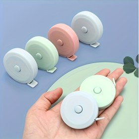 Resim 1pc 60-Inç Esnek Ölçü Bandı - Genişletilebilir PVC Bıçak, Kurşun İçermeyen, Çift Kilit Sistemi, Tek Tıklama Geri Çekme için Dikiş ve Vücut Ölçümleri 