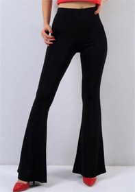 Resim Modaruba Kadın Siyah Ispanyol Paça Likralı Taytsiyah M Siyah 