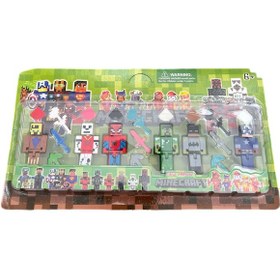 Resim Minecraft Avengers Karakterler 6 Figürlü 7 Cm 21 Parça 