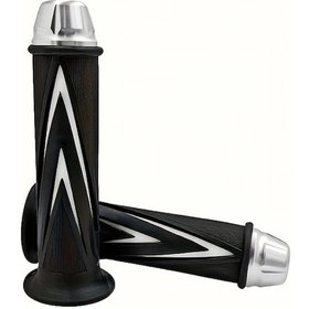 Resim Dashanshop Cnc Alüminyum Alaşım Gidon Tutamağı Kaymaz Gk-04 Gümüş Gri Motosiklet Aksesuarı 