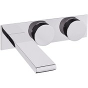 Resim Vitra Memoria A4231458 Ankastre Lavabo Bataryası. Siyah Çevreli Vitra
