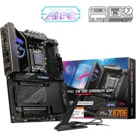 Resim MSI Mpg X870E Carbon Wıfı Ddr5 8400MT/S 1xhdmı 2xusb4 4xm.2 Atx Am5 (Amd Am5 9000/ 8000/ 7000 Seri Işlemci Uyumlu) 