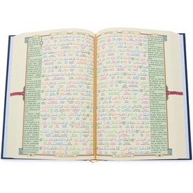 Resim 6 Özellikli Satır Arası Kelime Kelime Türkçe Okunuşlu Mealli Kuranı Kerim Rahle Boy - Siyah 