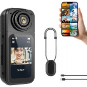 Resim ROBEVE Mini Taşınabilir Aksiyon Kamera – 2.7K Ultra HD, 180° Döner Lens, 1.47″ HD Ekran, Mıknatıslı 