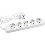 Resim VİKO Multi-let Beşli Priz Topraklı Kablolu Çocuk Korumalı - 2 Mt (2 Metre) 90113502 