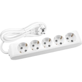 Resim VİKO Multi-let Beşli Priz Topraklı Kablolu Çocuk Korumalı - 2 Mt (2 Metre) 90113502 