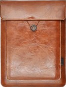 Resim Brightnova 13 Inç Bright Brown Kadın Erkek 13.3 15 15.6 16.1 Inch Dizüstü Bilgisayar Çantası Mac11 Koruyucu Kılıf Arka Kapak 