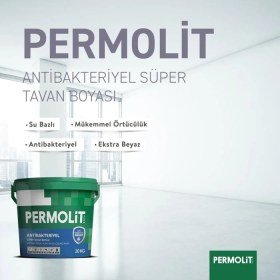 Resim Permolit Antibakteriyel Süper Tavan Boyası 17,5 Kğ 