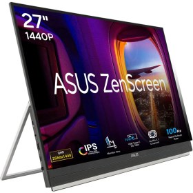 Resim Asus Zenscreen MB27ACF 27 IPS 2560X1440 5ms 100Hz 300CD HDMI USB Hoparlör Vesa 