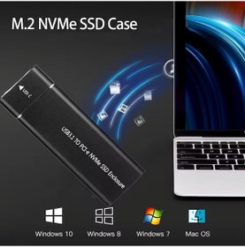 Resim Bluesery Bs-m22 Nvme M.2 Ssd Kutusu 3.1 Type-c Uyumlu 