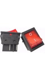 Resim Oddity Welsong 30 Amper Rocker Anahtarı JD03-A1 125/250VAC 4 Pin - Yüksek Akım Kapasiteli İnverter Kaynak Makinesi Anahtarı 