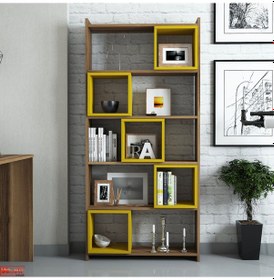 Resim Variant Variant Box Kitaplık - Ceviz / Sarı 