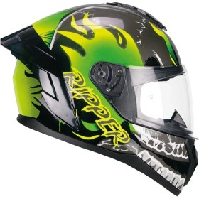 Resim Cgm 330R Rıot Rıpper Kapalı Kask Siyah/sarı 