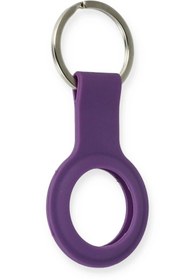 Resim Butik Airtag Silikon Kılıf - Mor-(5796) 