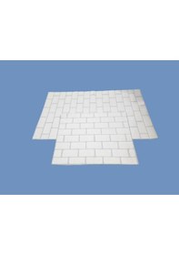 Resim Banyo Paspası Klozet Set 2'li Erguvan Krem Desenli 