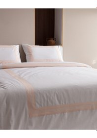 Resim Madame Coco Valette Çift Kişilik %100 Pamuk Nevresim Takımı - Beyaz/pudra 8684427205051 Beyaz 